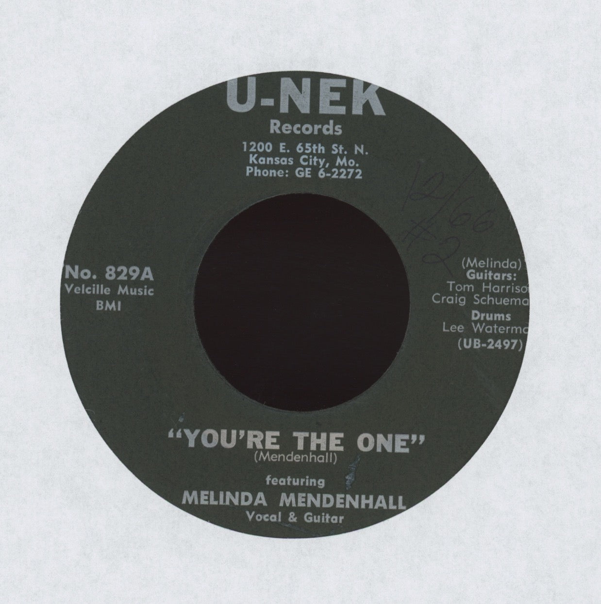 Melinda Mendenhall - You're The One on U-Nek Garage 45