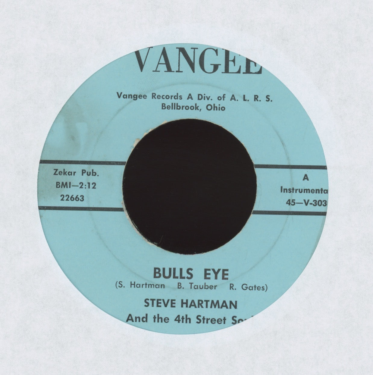 Steve Hartman & The 4th Street Soul - Bulls Eye on Vangee Mod Funk 45