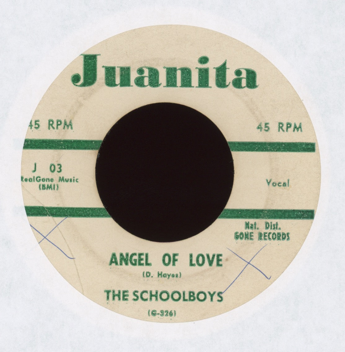 The Schoolboys - Angel Of Love on Juanita