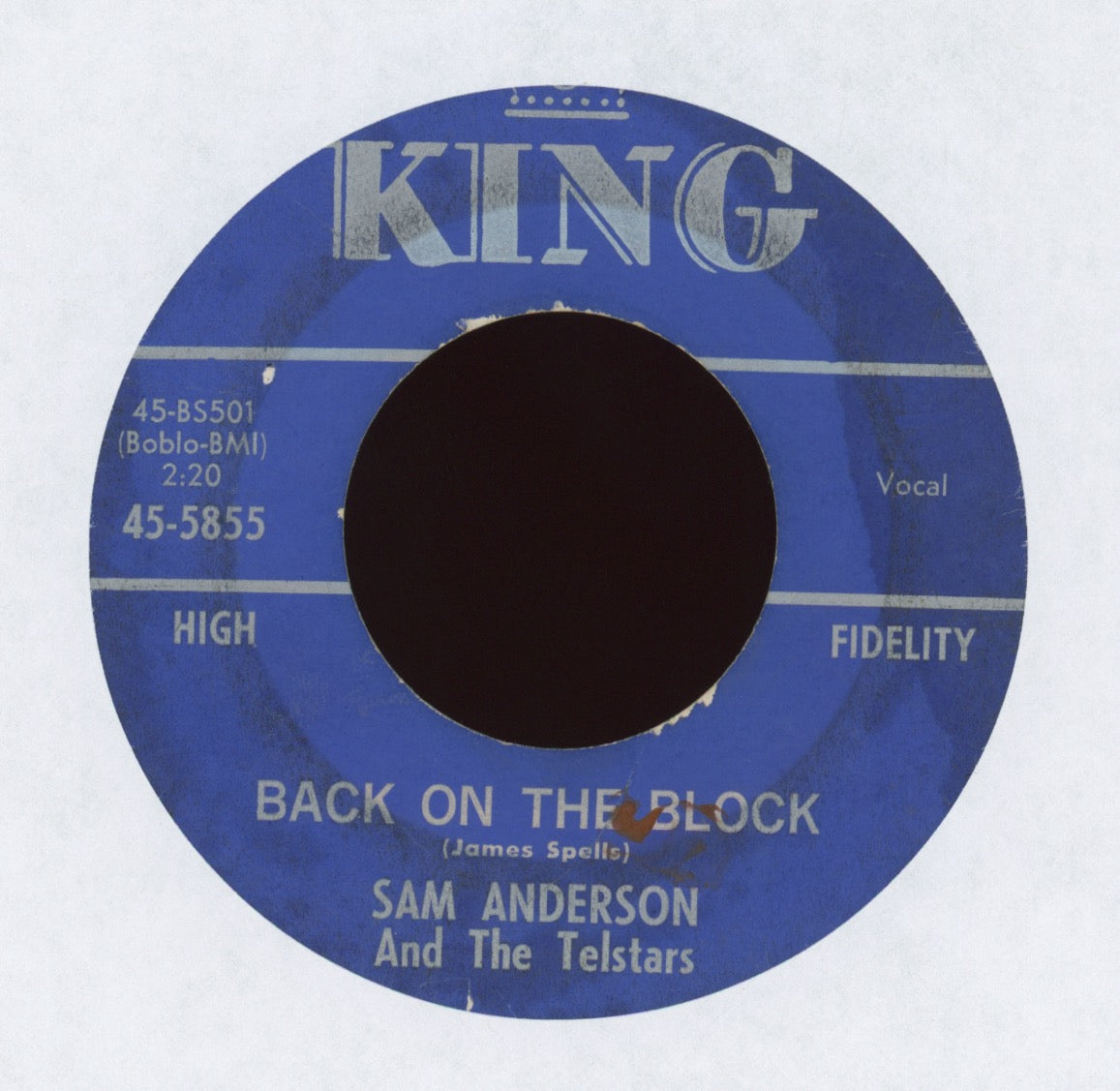 Sam Anderson And The Telstars - Back On The Block on King