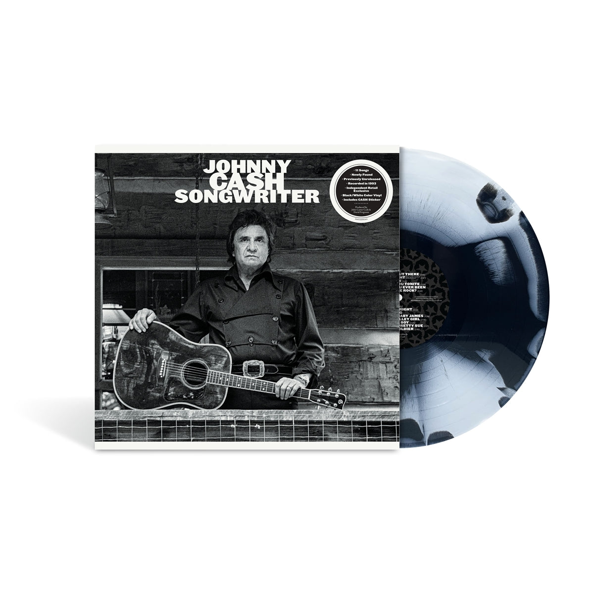 Johnny Cash - Songwriter [Indie-Exclusive White & Black Vinyl]