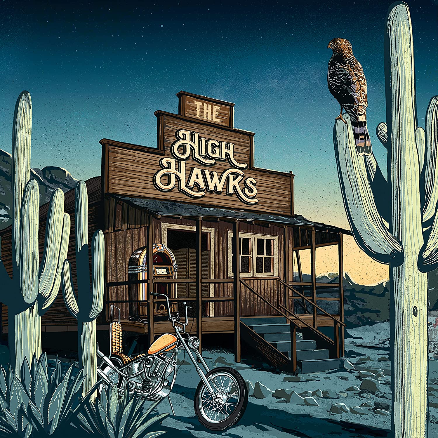 [DAMAGED] The High Hawks - The High Hawks [Indie-Exclusive 2-lp Blue Vinyl]