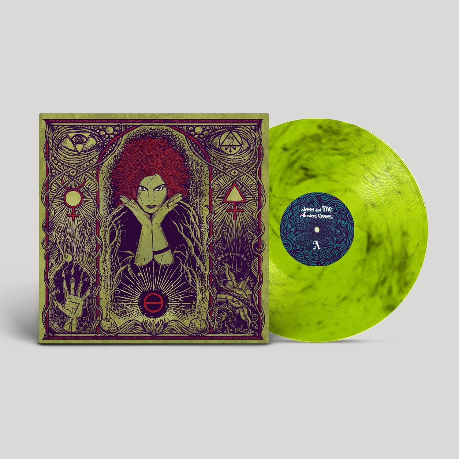 Jess and the Ancient Ones - Jess And The Ancient Ones [Lime / Black Marble Vinyl]