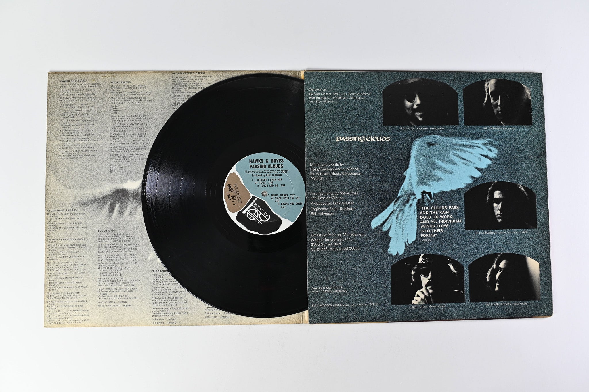 Passing Clouds - Hawks And Doves on Records by Pete