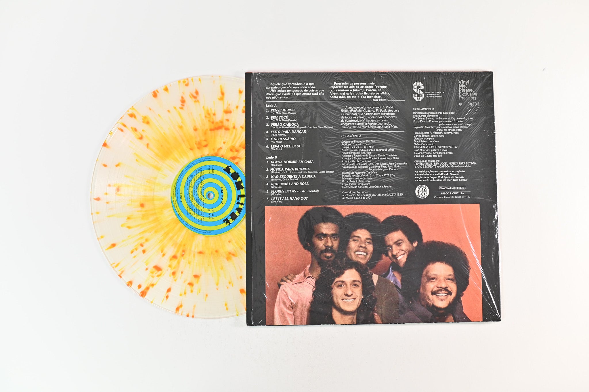 Tim Maia - Tim Maia on Mr Bongo Vinyl Me Please Ltd Numbered Orange Splatter Reissue