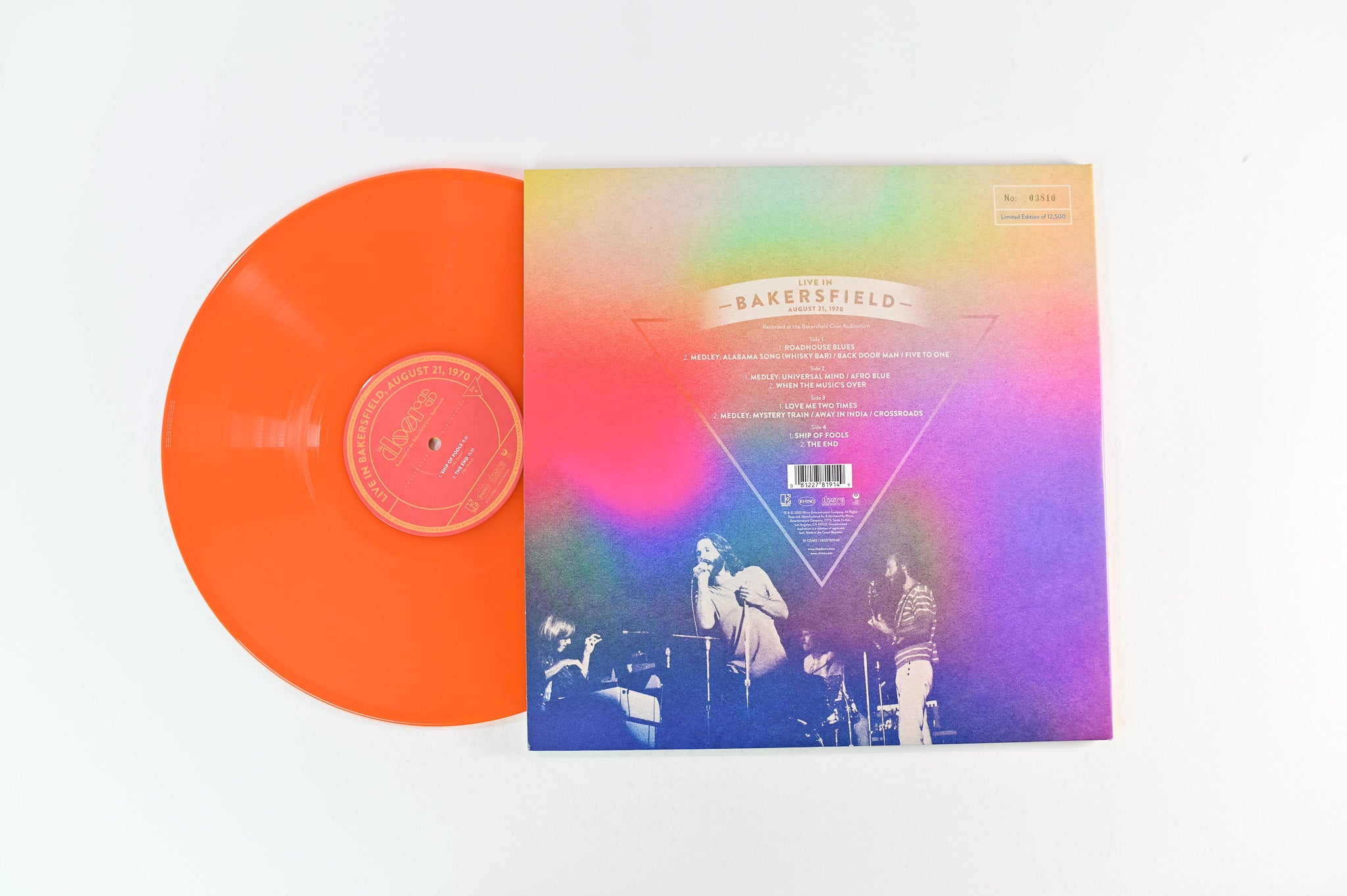 The Doors - Live In Bakersfield, August 21, 1970 on Elektra Rhino RSD BF 2023 Ltd Numbered Orange