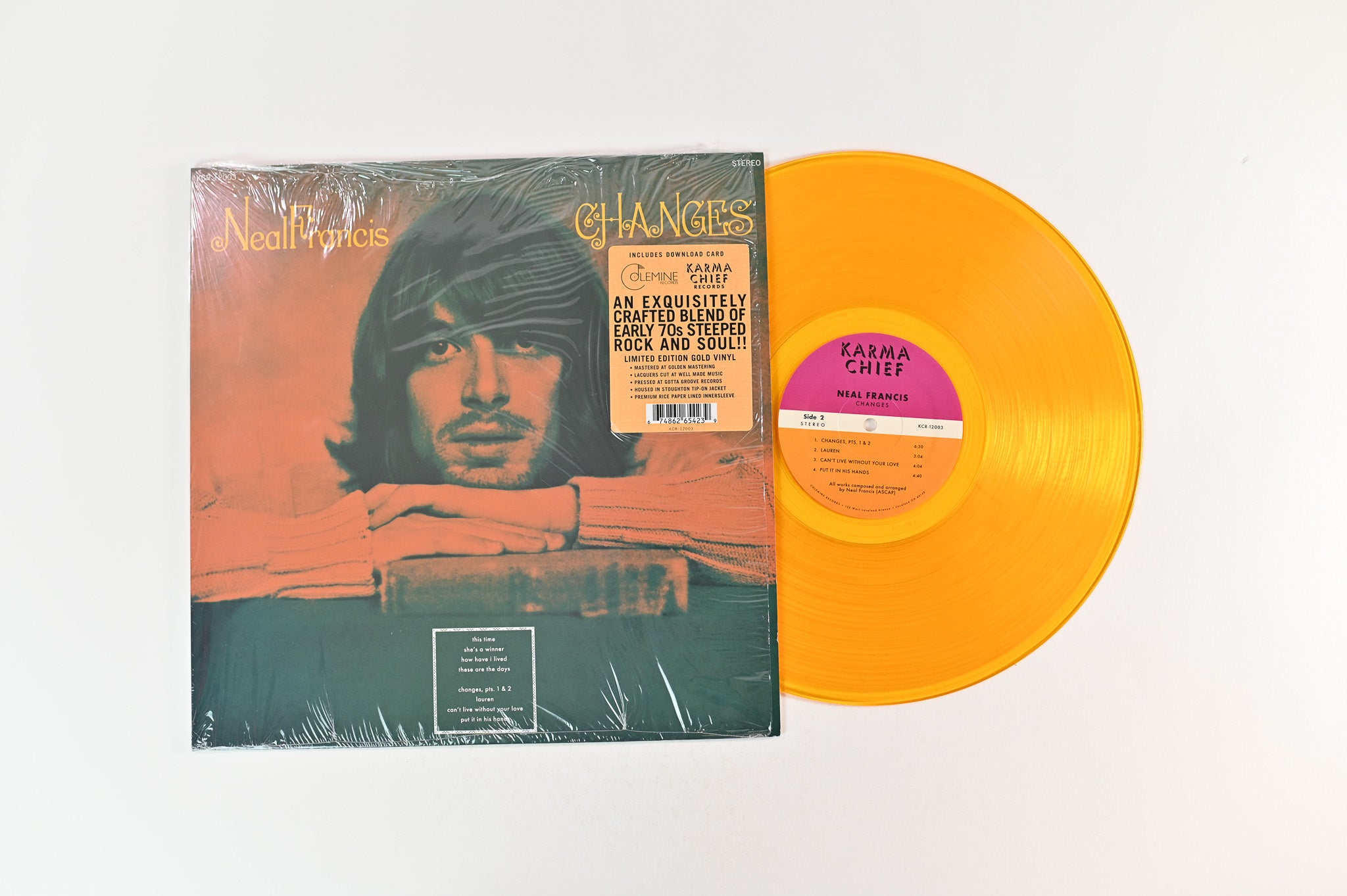 Neal Francis - Changes on Karma Chief Ltd Numbered Gold Vinyl