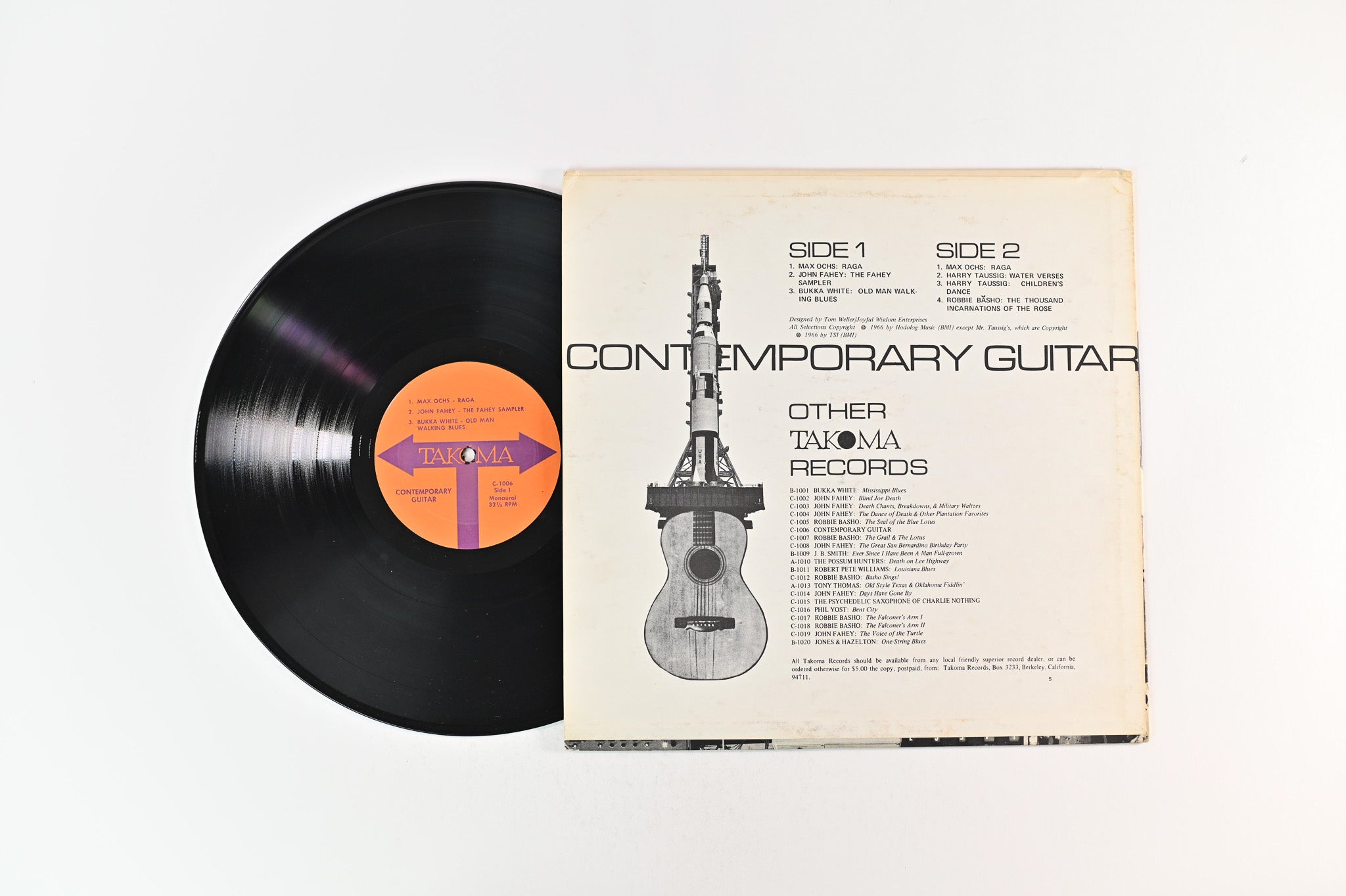 Robbie Basho & Various Artists - Contemporary Guitar on Takoma Reissue