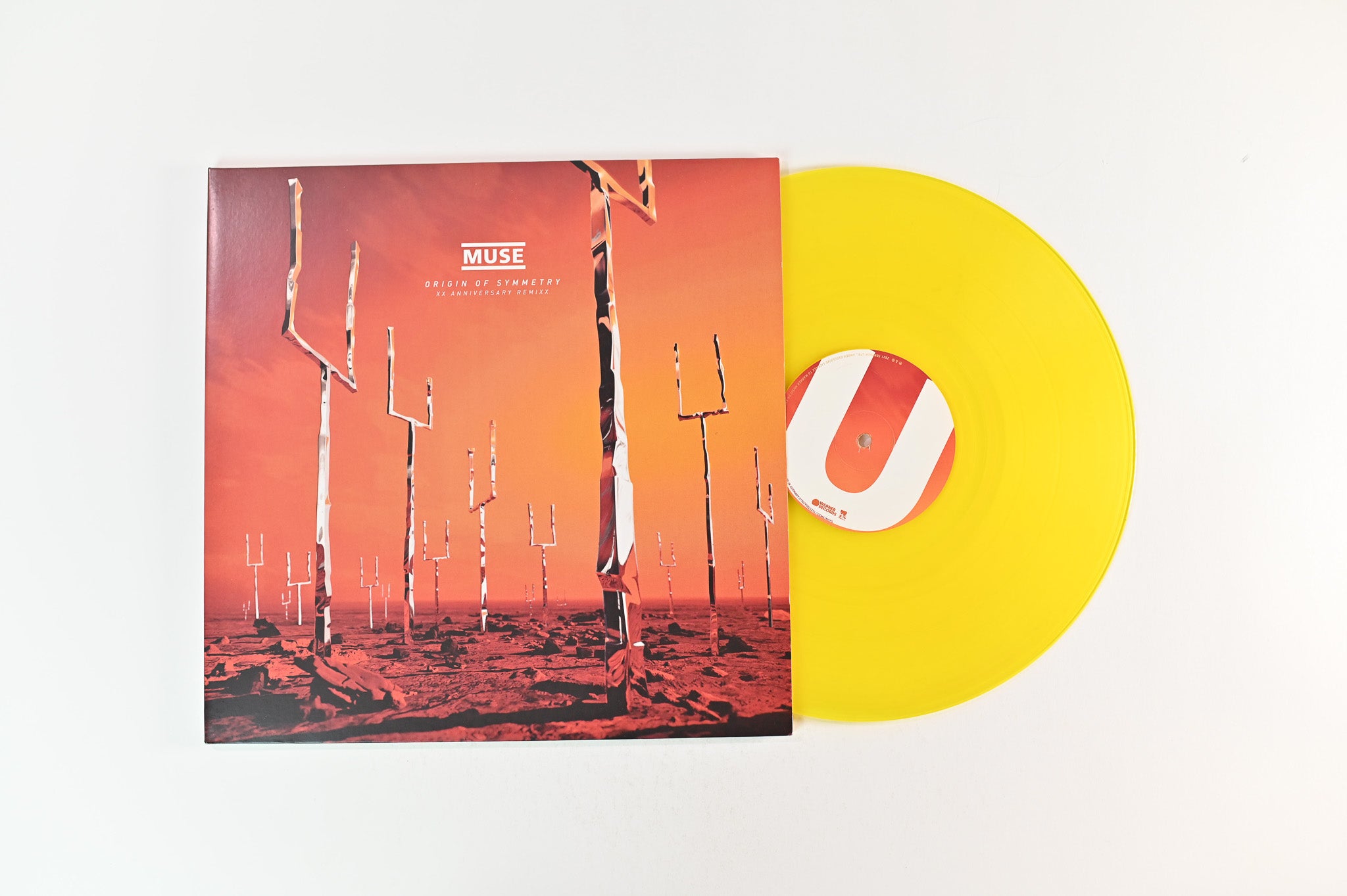 Muse - Origin Of Symmetry: XX Anniversary RemiXX on Warner Ltd Yellow/Orange Transparent Reissue