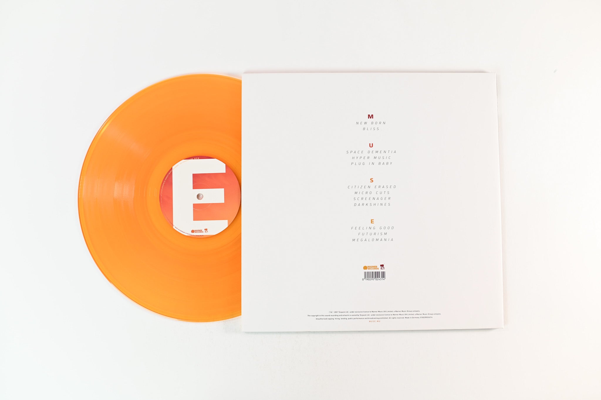 Muse - Origin Of Symmetry: XX Anniversary RemiXX on Warner Ltd Yellow/Orange Transparent Reissue