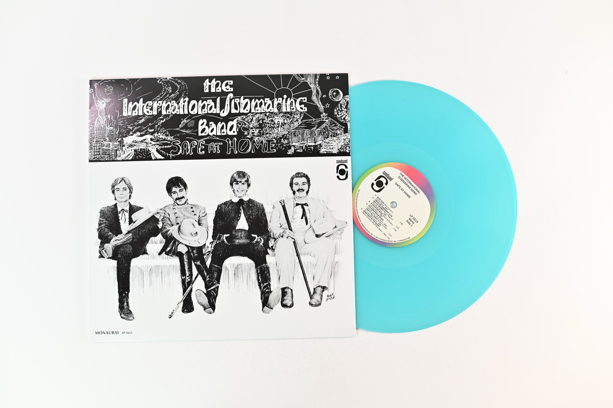 The International Submarine Band - Safe At Home on Sundazed Vinyl Me Please Ltd Numbered Seaglass Blue Reissue