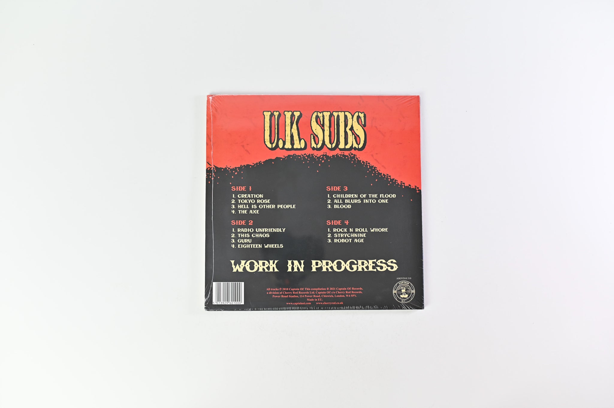 UK Subs - Work In Progress on Captain Oi! - 10" Colored Vinyl Sealed