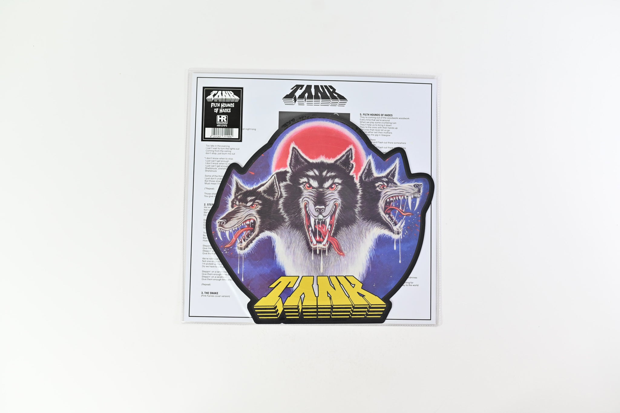 Tank - Filth Hounds Of Hades on High Roller Records - Shaped Picture Disc