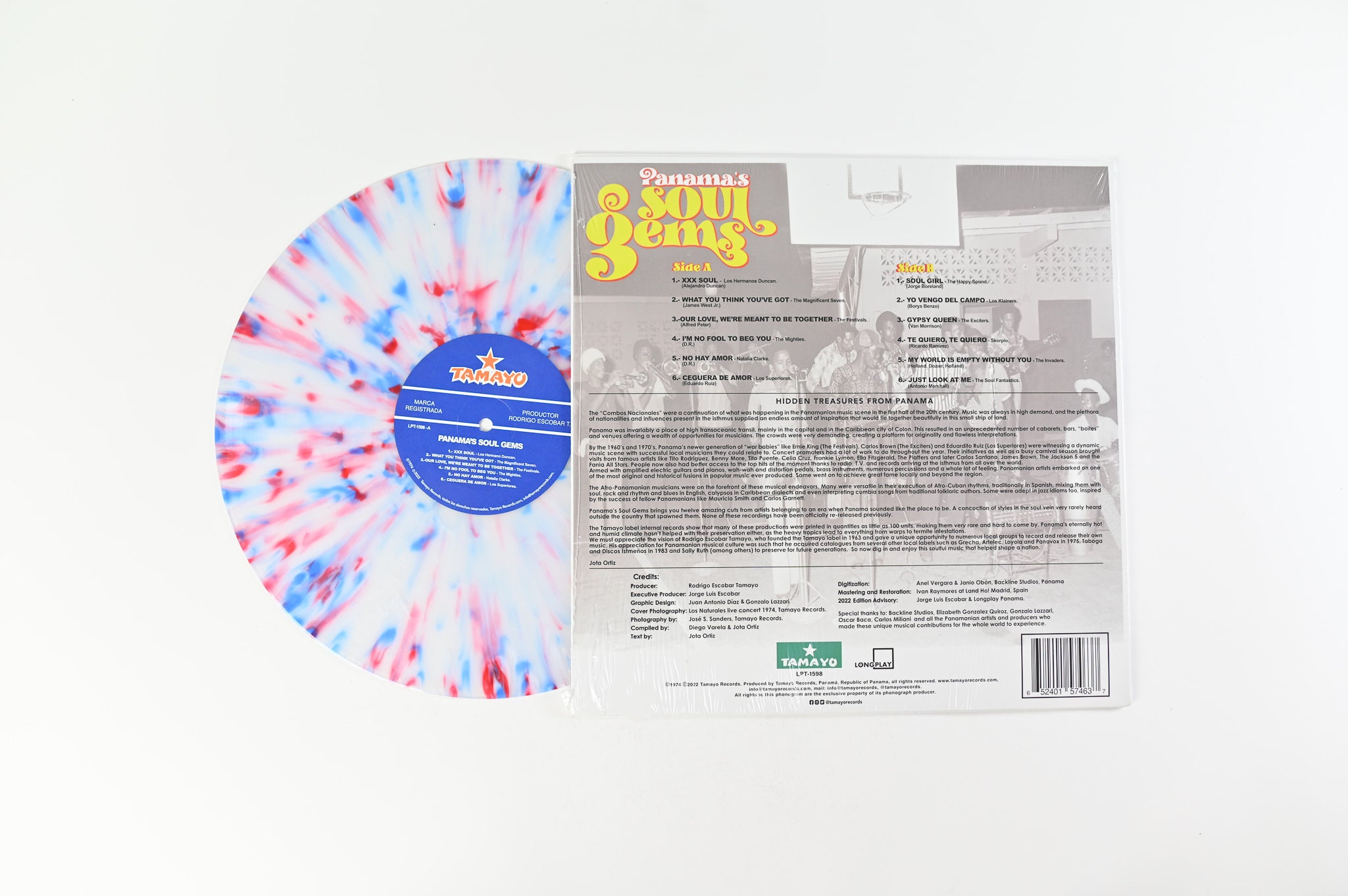 Various - Panama’s Soul Gems on Tamayo - Red/White/Blue RSD Splatter Vinyl