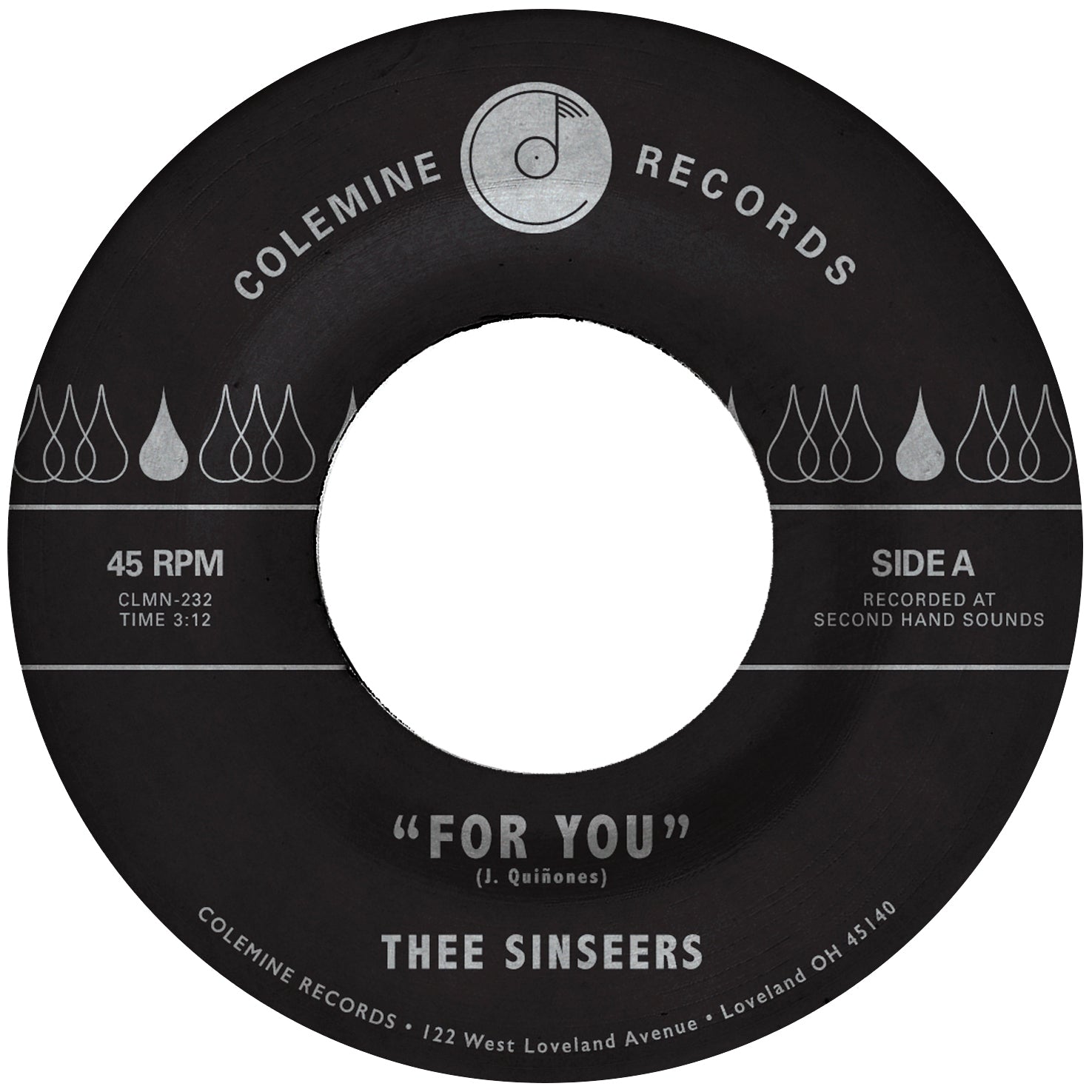 Thee Sinseers - For You / Si Llorarás [7" Vinyl]