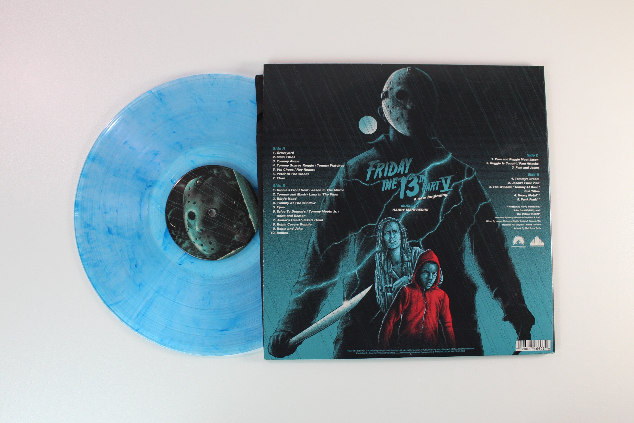 Harry Manfredini - Friday The 13th Part V: A New Beginning on Waxwork Blue Transparent With Dark Blue Smoke