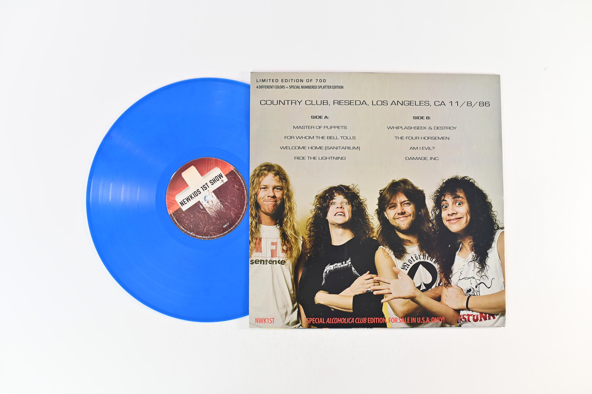 Metallica - Newkids 1st Show Blue Vinyl Unofficial Pressing