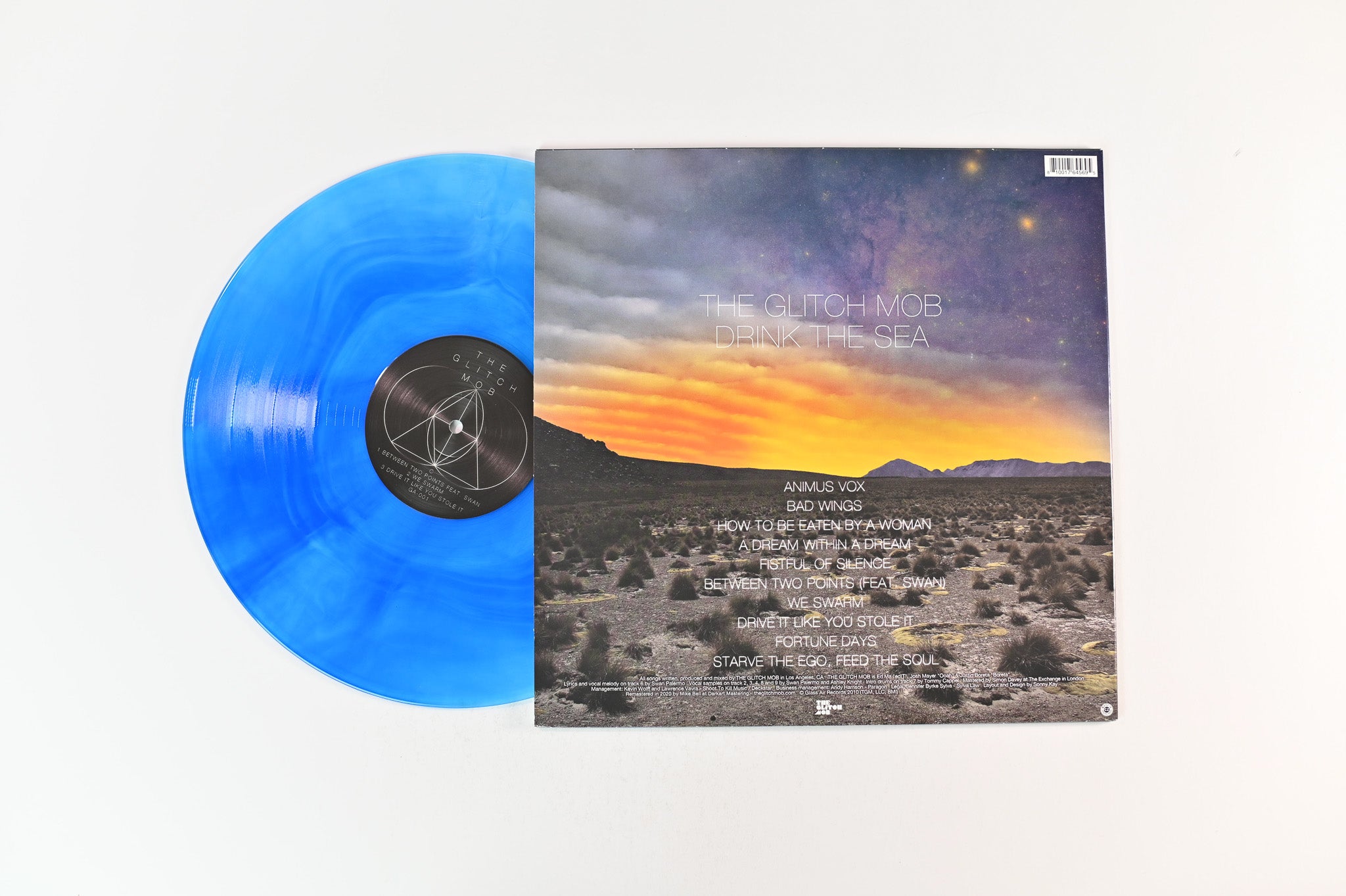 The Glitch Mob - Drink The Sea + Drink The Sea (Ambient Version) on Glass Air RSD 2021 Ltd Royal Blue/Ultraclear Reissue