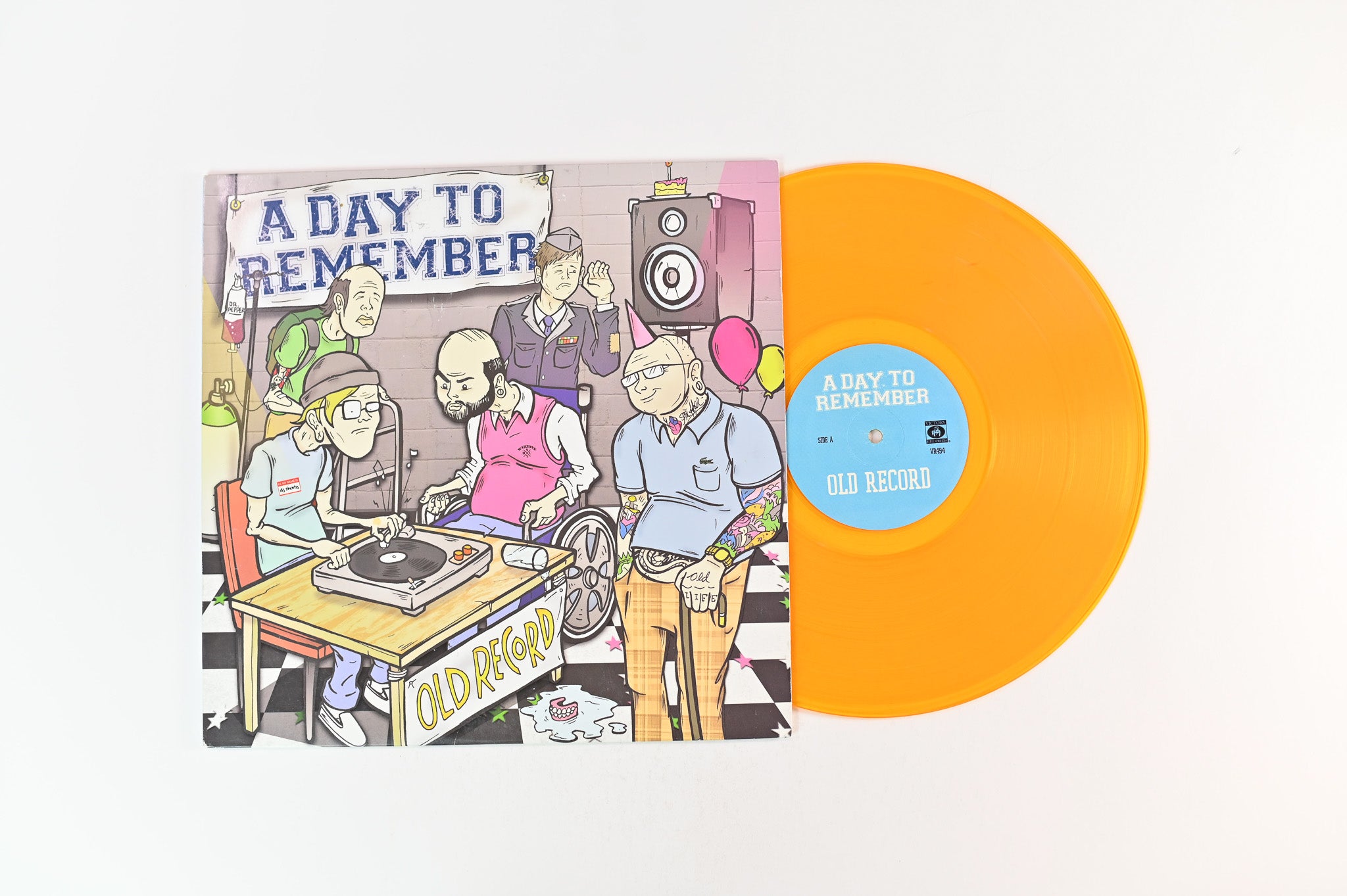 A Day To Remember - Old Record on Victory Clear Gold Vinyl