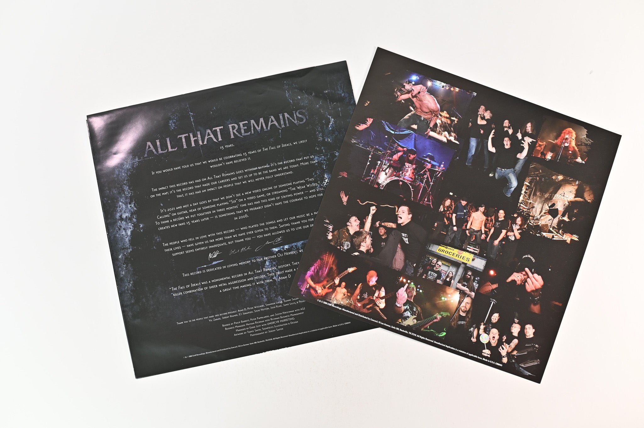 All That Remains - The Fall Of Ideals on Craft Recordings Ltd Clear w/ Blue Smoke Reissue