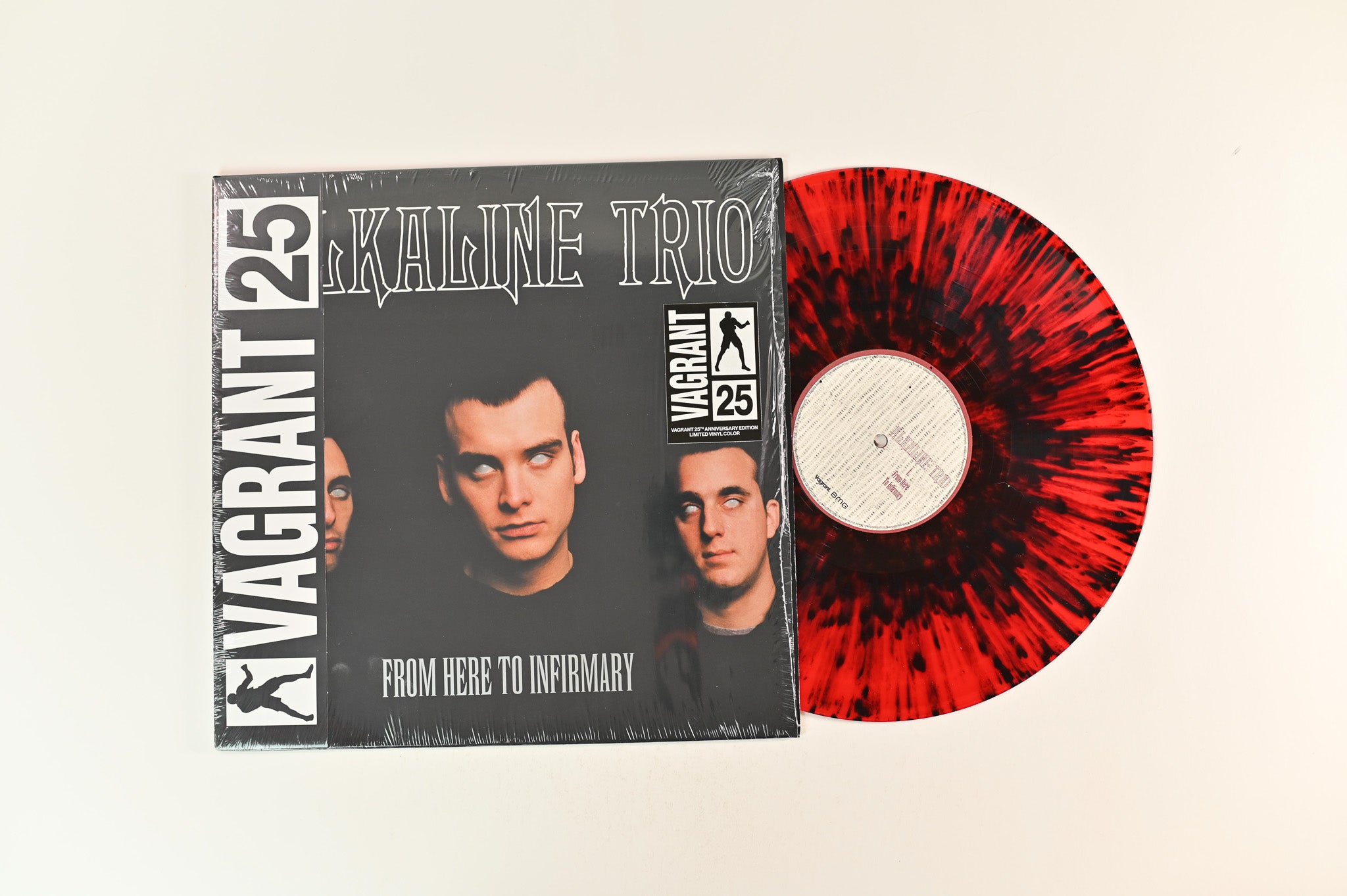 Alkaline Trio - From Here To Infirmary on Vagrant RSD 2021 Ltd Red With Black Splatter Reissue