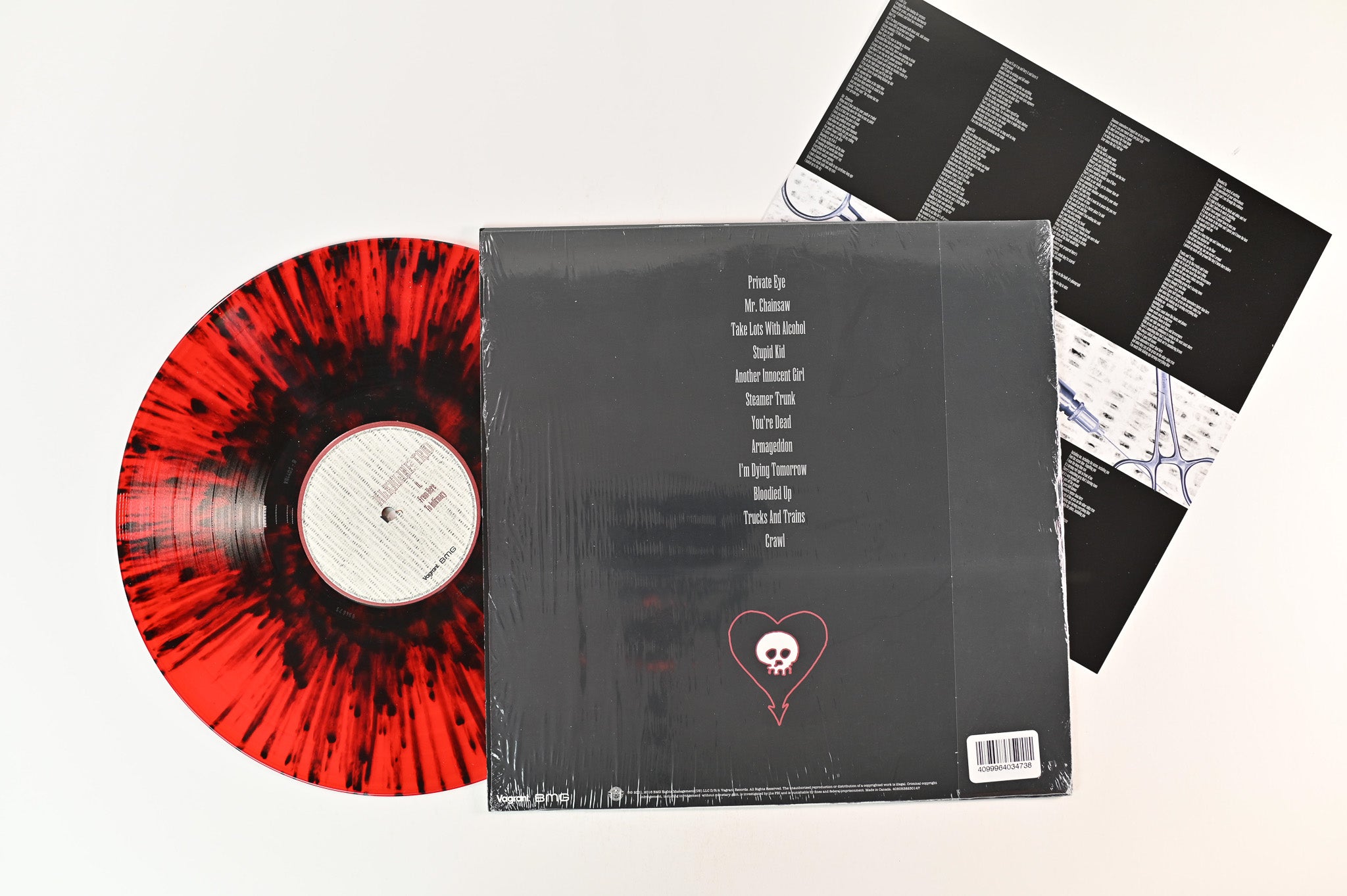 Alkaline Trio - From Here To Infirmary on Vagrant RSD 2021 Ltd Red With Black Splatter Reissue