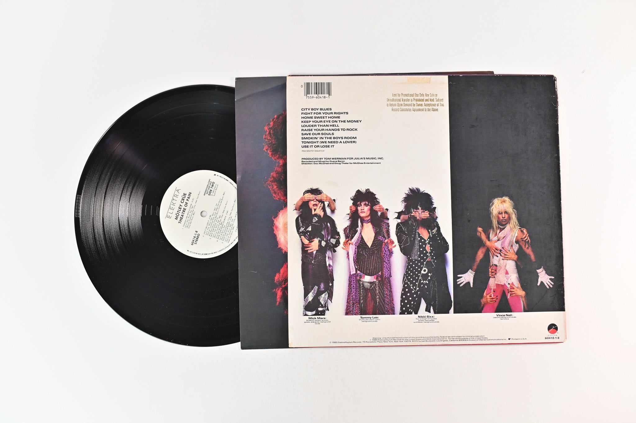 Mötley Crüe - Theatre Of Pain on Elektra Promo