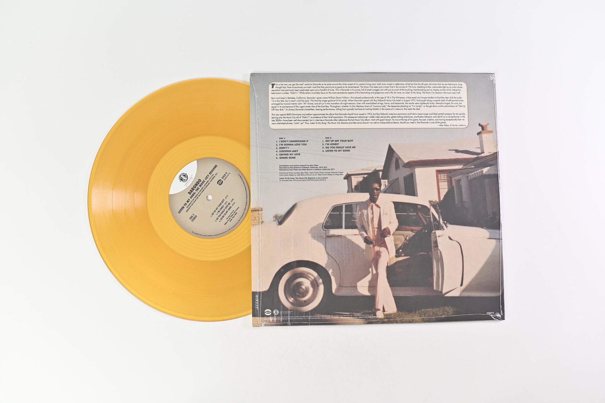 Darondo - Listen To My Song: The Music City Sessions on Omnivore Yellow Translucent Reissue