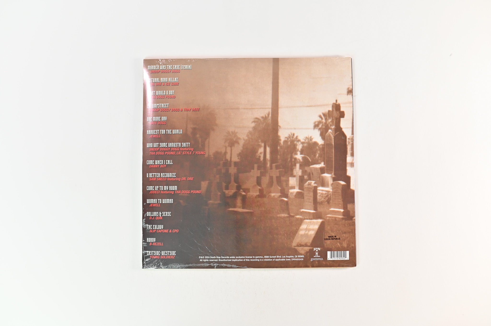 Various - Murder Was The Case (The Soundtrack) on Death Row RSD 2024 Ltd Translucent Red Reissue Sealed