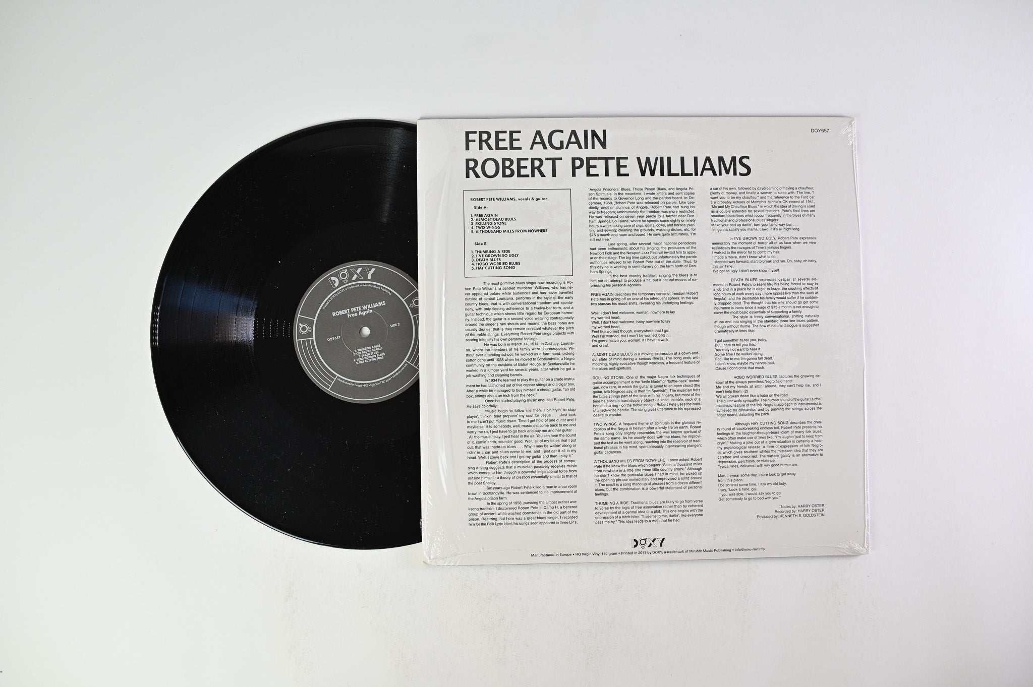 Robert Pete Williams - Free Again on Doxy Reissue