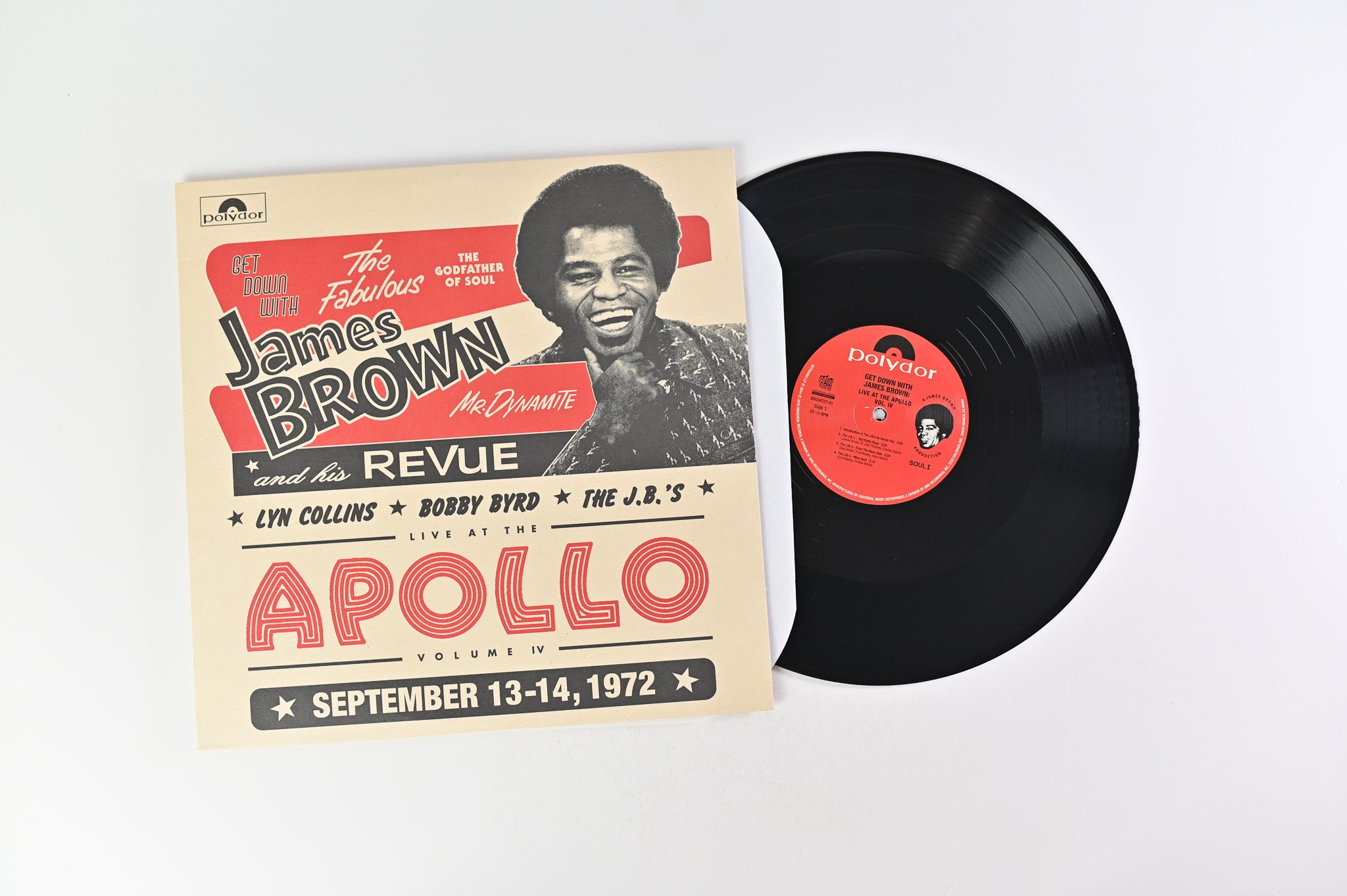 James Brown - Get Down With James Brown: Live At The Apollo Volume IV on Polydor RSD 2016