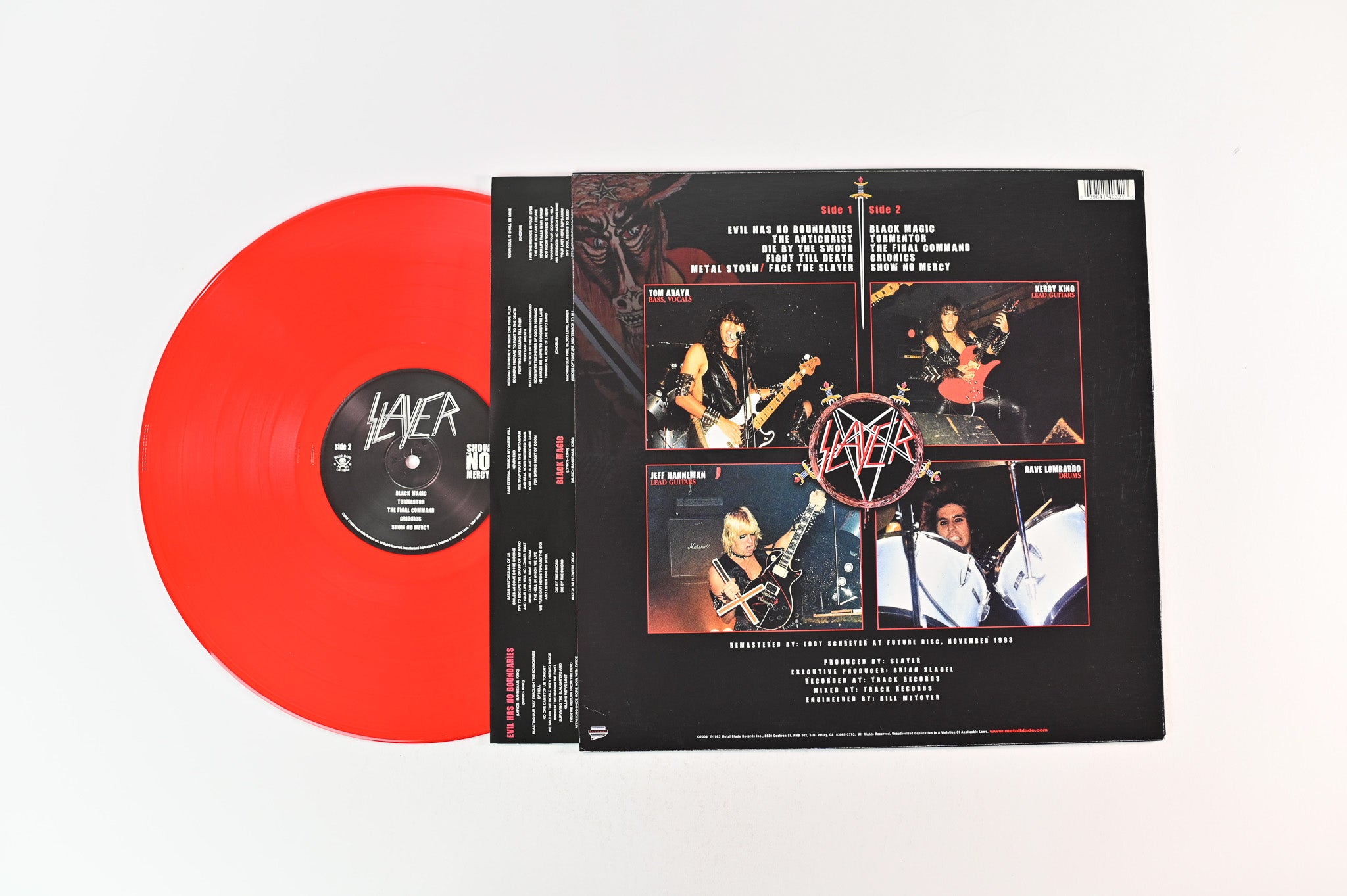 Slayer - Show No Mercy on Metal Blade Red Translucent Reissue