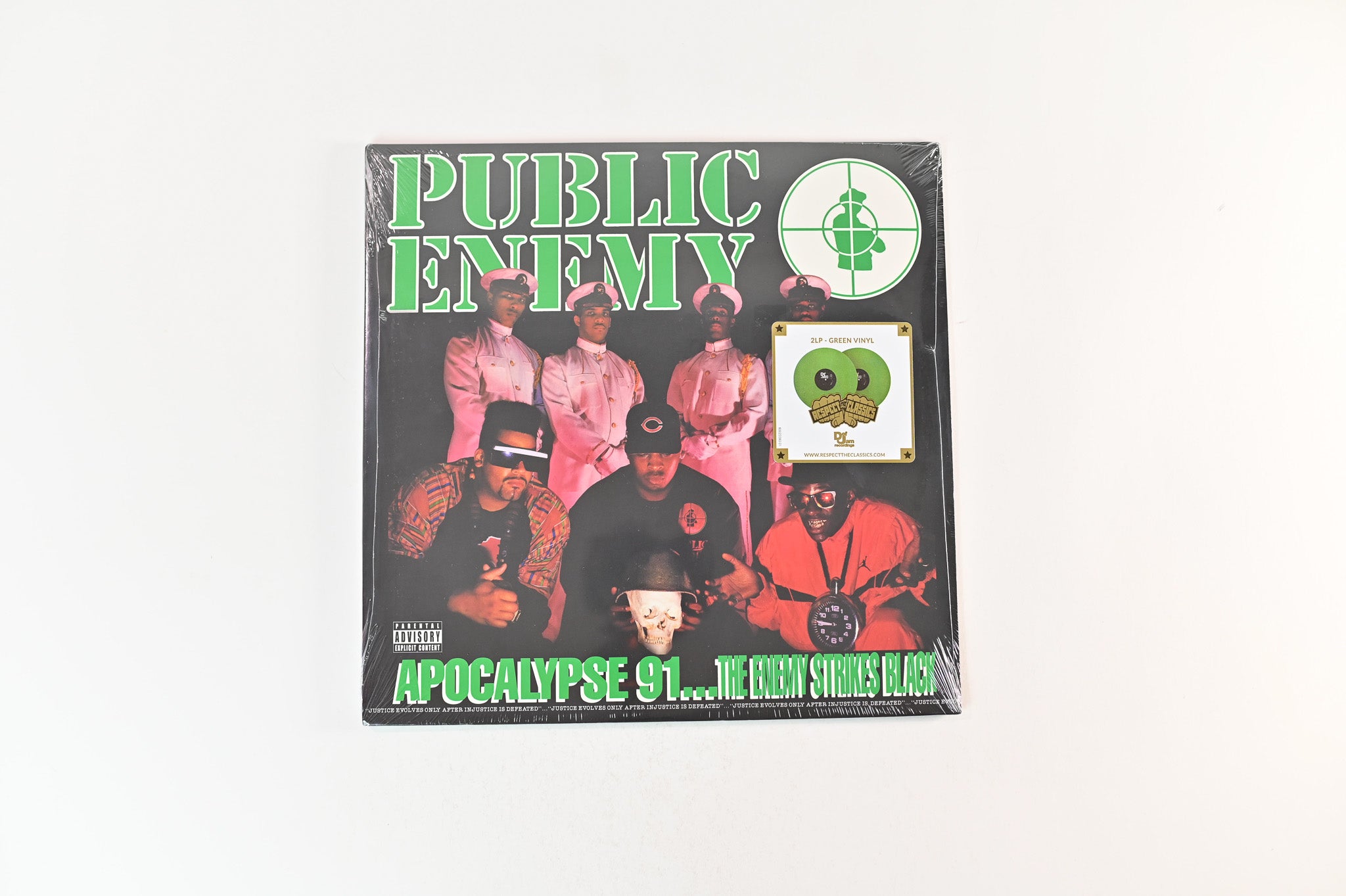 Public Enemy - Apocalypse 91... The Enemy Strikes Black on Def Jam Green Translucent Reissue Sealed