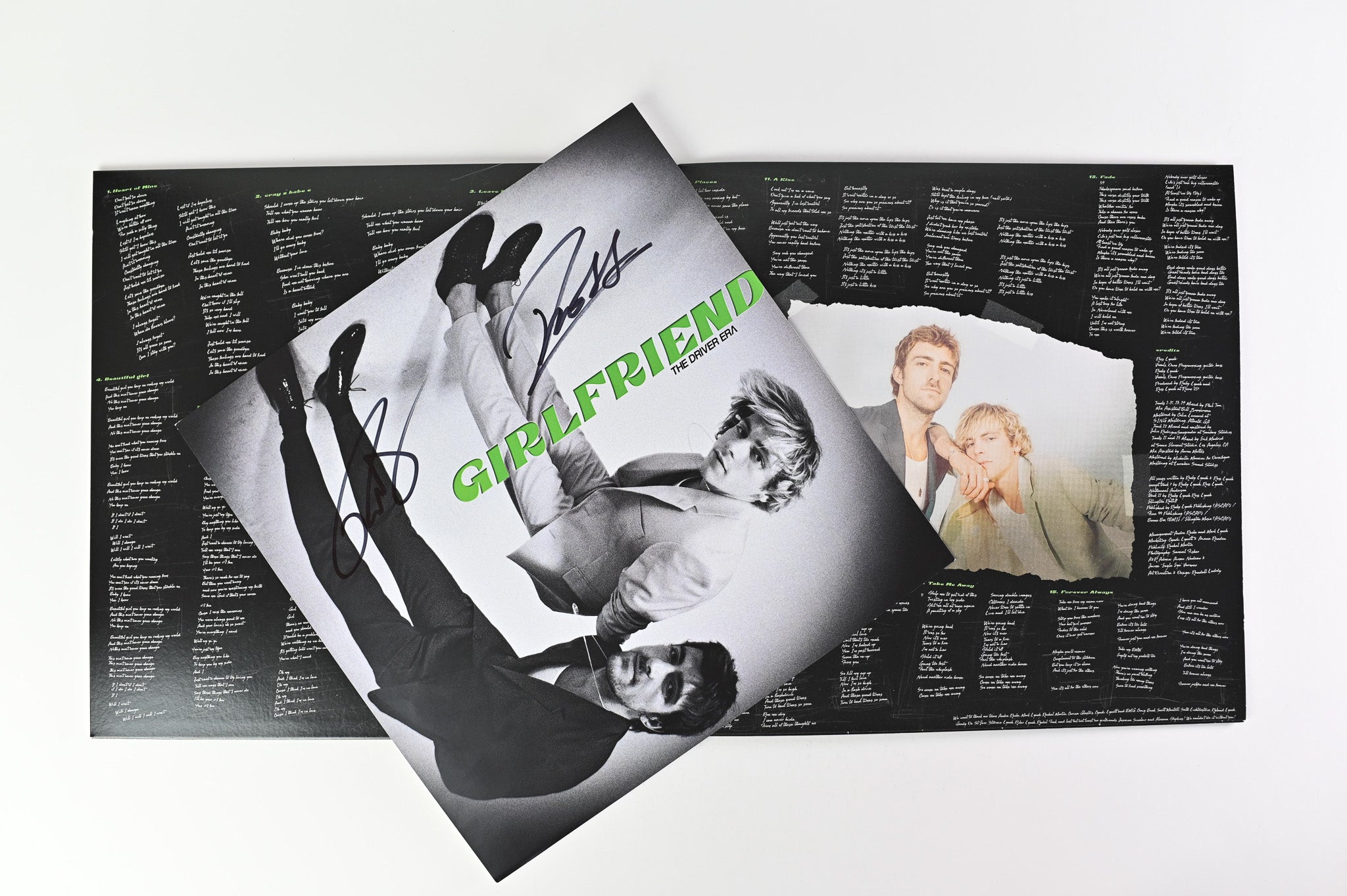 The driver era signed selling silver vinyl record