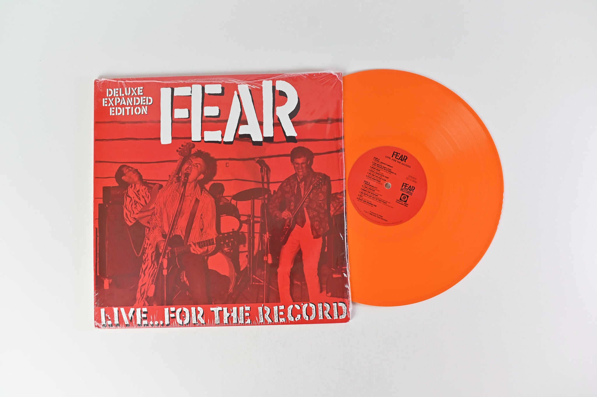 Fear - Live... For The Record on Atom Age Ltd Orange Vinyl Reissue