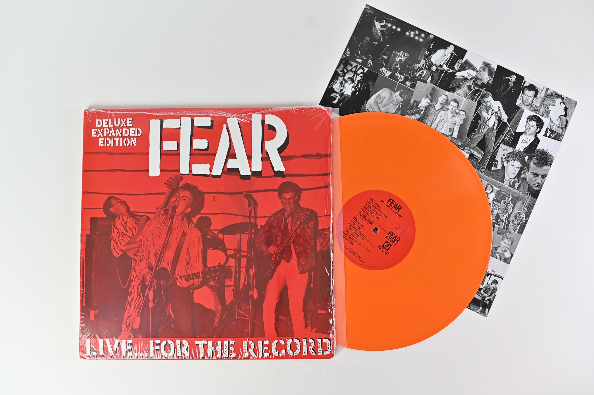 Fear - Live... For The Record on Atom Age Ltd Orange Vinyl Reissue