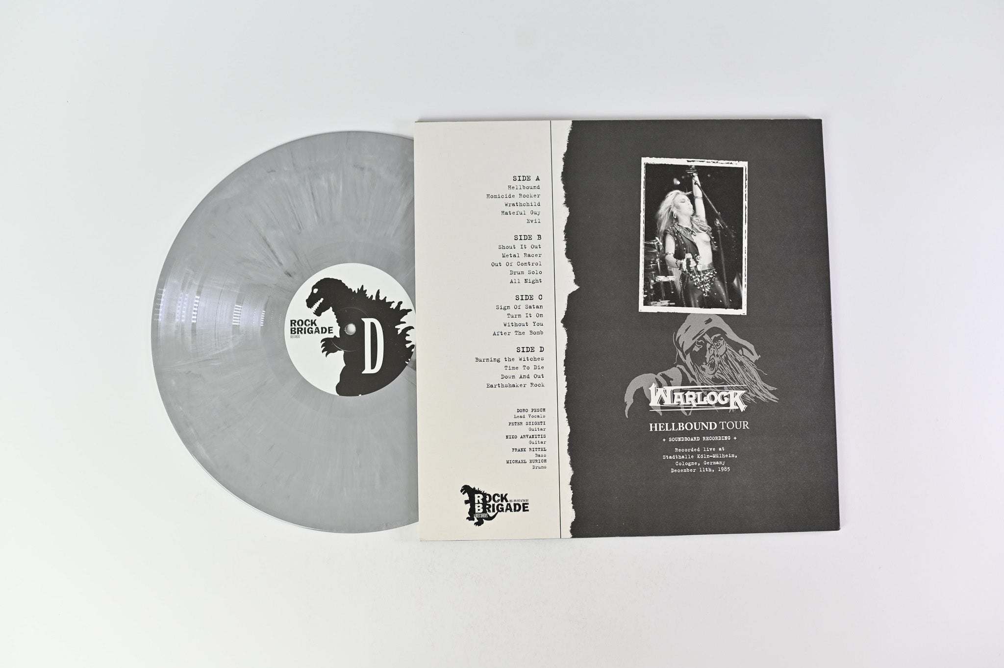 Warlock - Hellbound Tour Silver Vinyl Unofficial Pressing