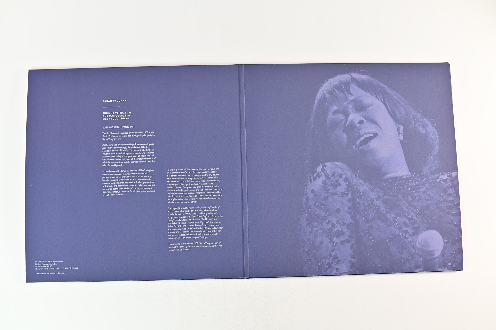 Sarah Vaughan - Live At The Berlin Philharmonie 1969 on Fondamenta Ltd Numbered Mono