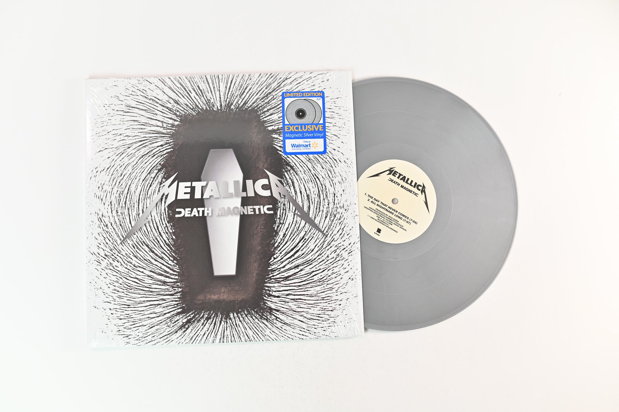 Metallica - Death Magnetic on Blackened Ltd Silver Vinyl Reissue