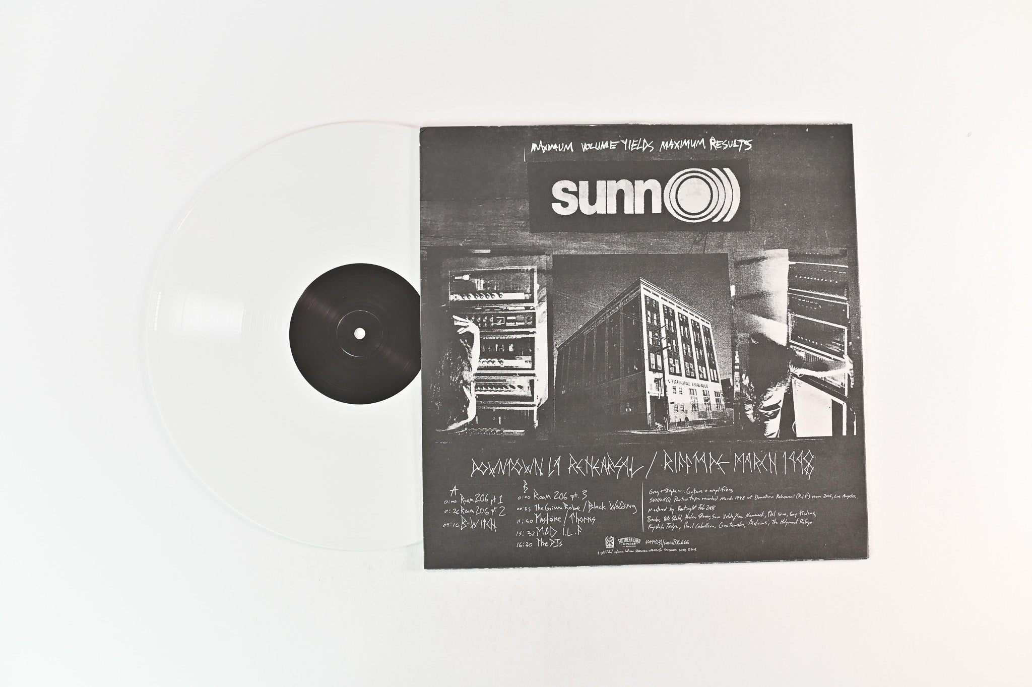 Sunn O))) - Downtown LA Rehearsal / Rifftape March 1998 on Southern Lord Ltd Numbered White