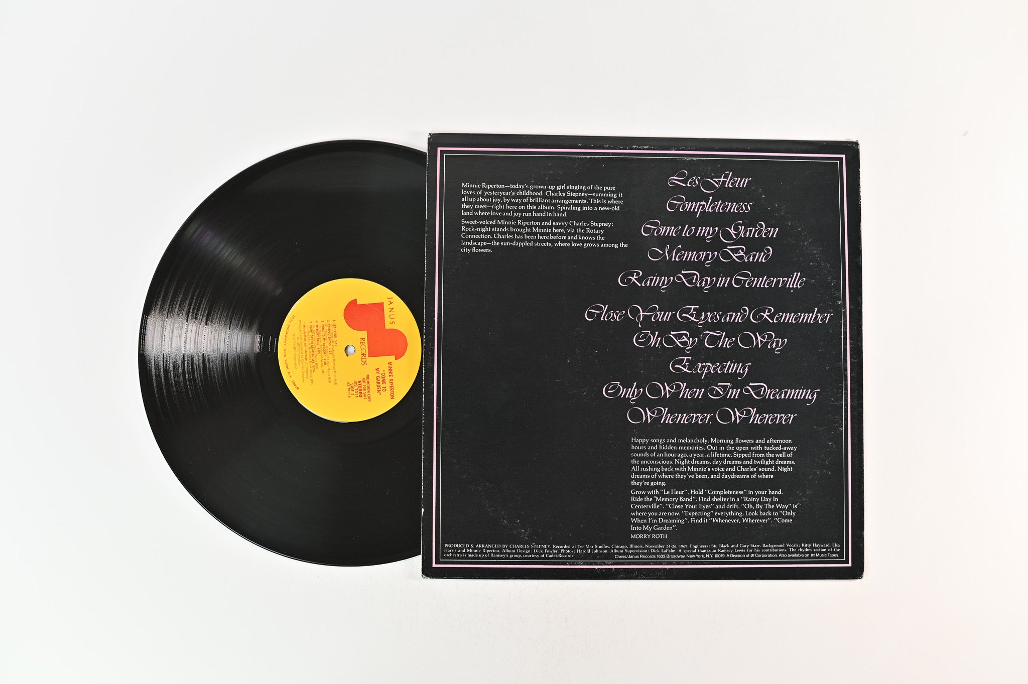 Minnie Riperton - Come To My Garden on Janus Promo Reissue