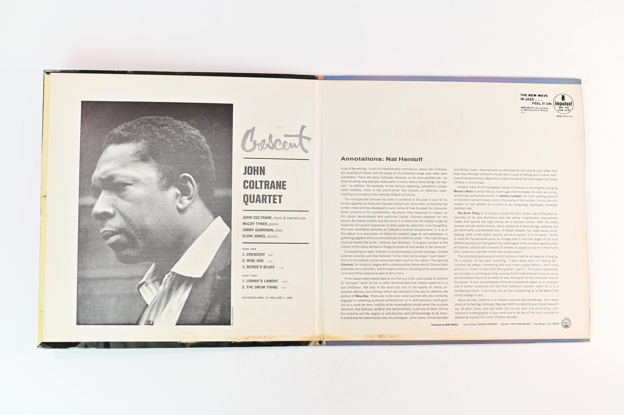 The John Coltrane Quartet - Crescent on Impulse Stereo Reissue