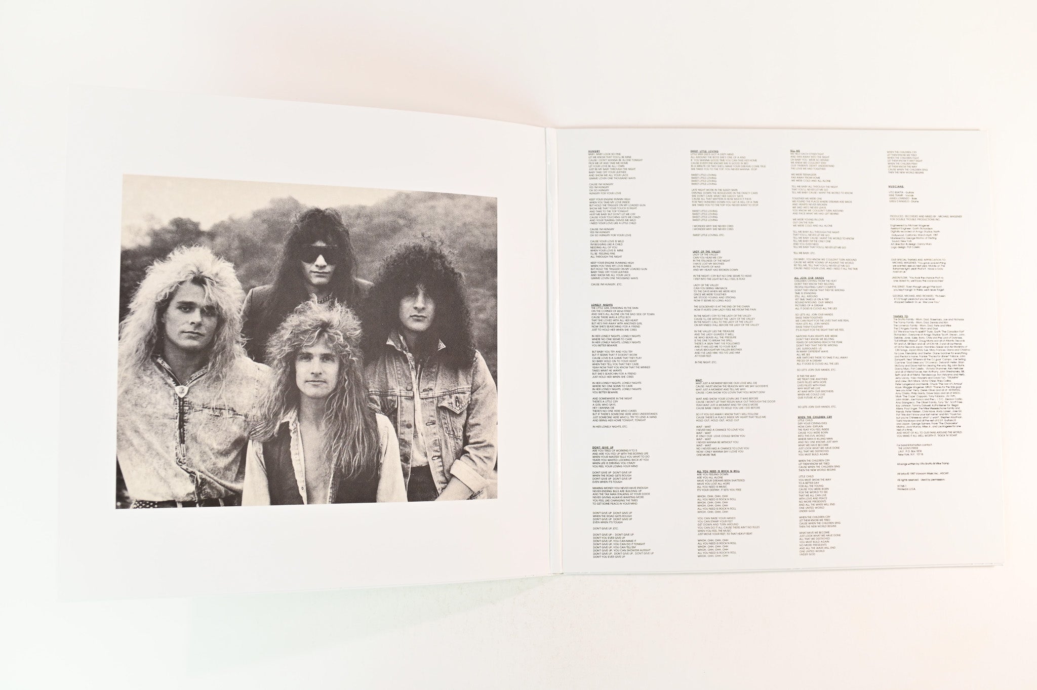 White Lion - Pride on Friday Music Ltd White Vinyl Reissue