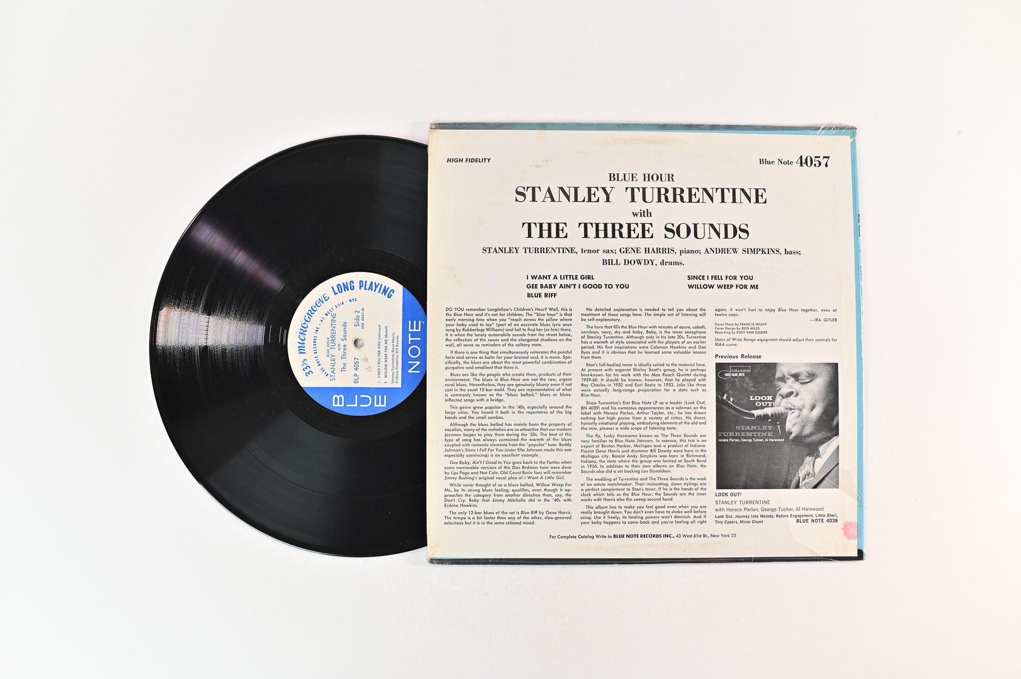 Stanley Turrentine - Blue Hour on Blue Note BLP 4057 47 W 63rd Mono Repress