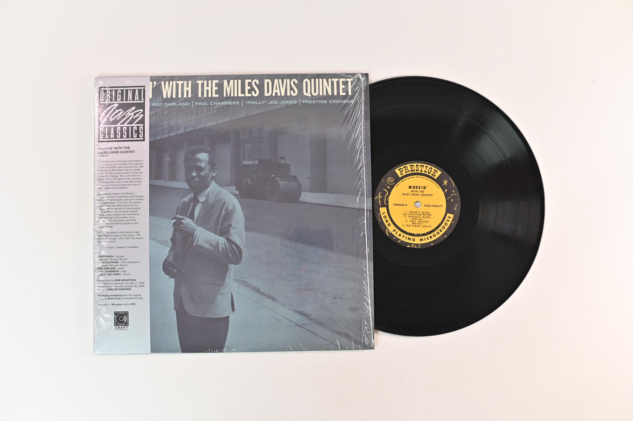 The Miles Davis Quintet - Workin’ With The Miles Davis Quintet on Prestige Craft Recordings OJC 180 Gram Reissue