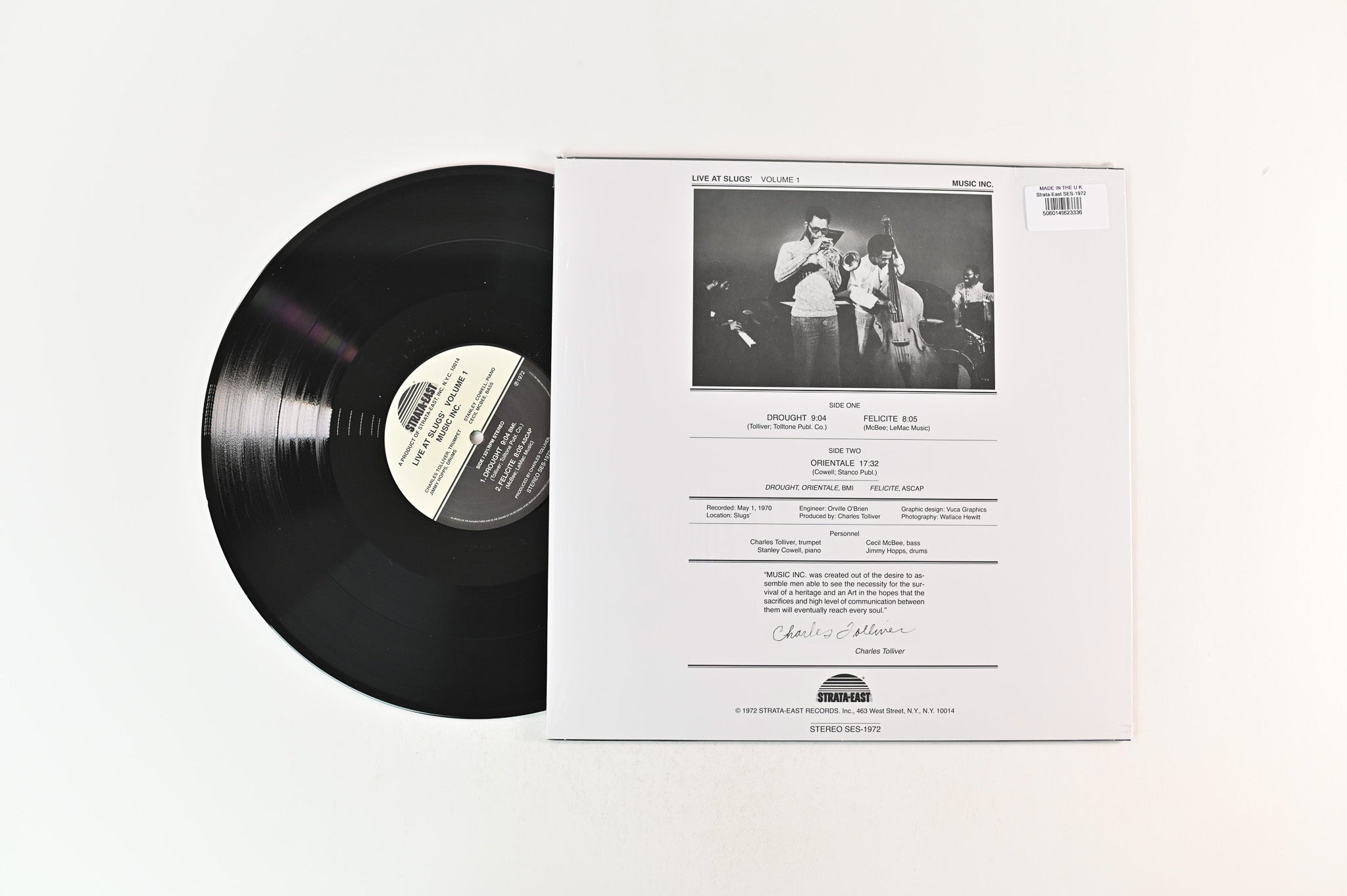 Music Inc - Live At Slugs' Volume 1 on Strata East Ltd 180 Gram Reissue