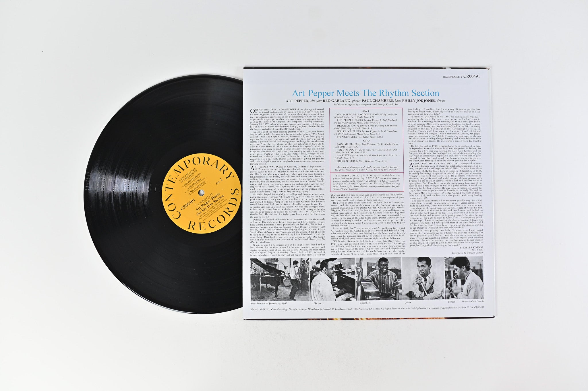 Art Pepper - Art Pepper Meets The Rhythm Section on Contemporary Records Acoustic Sounds Series - Mono RSD Pressing