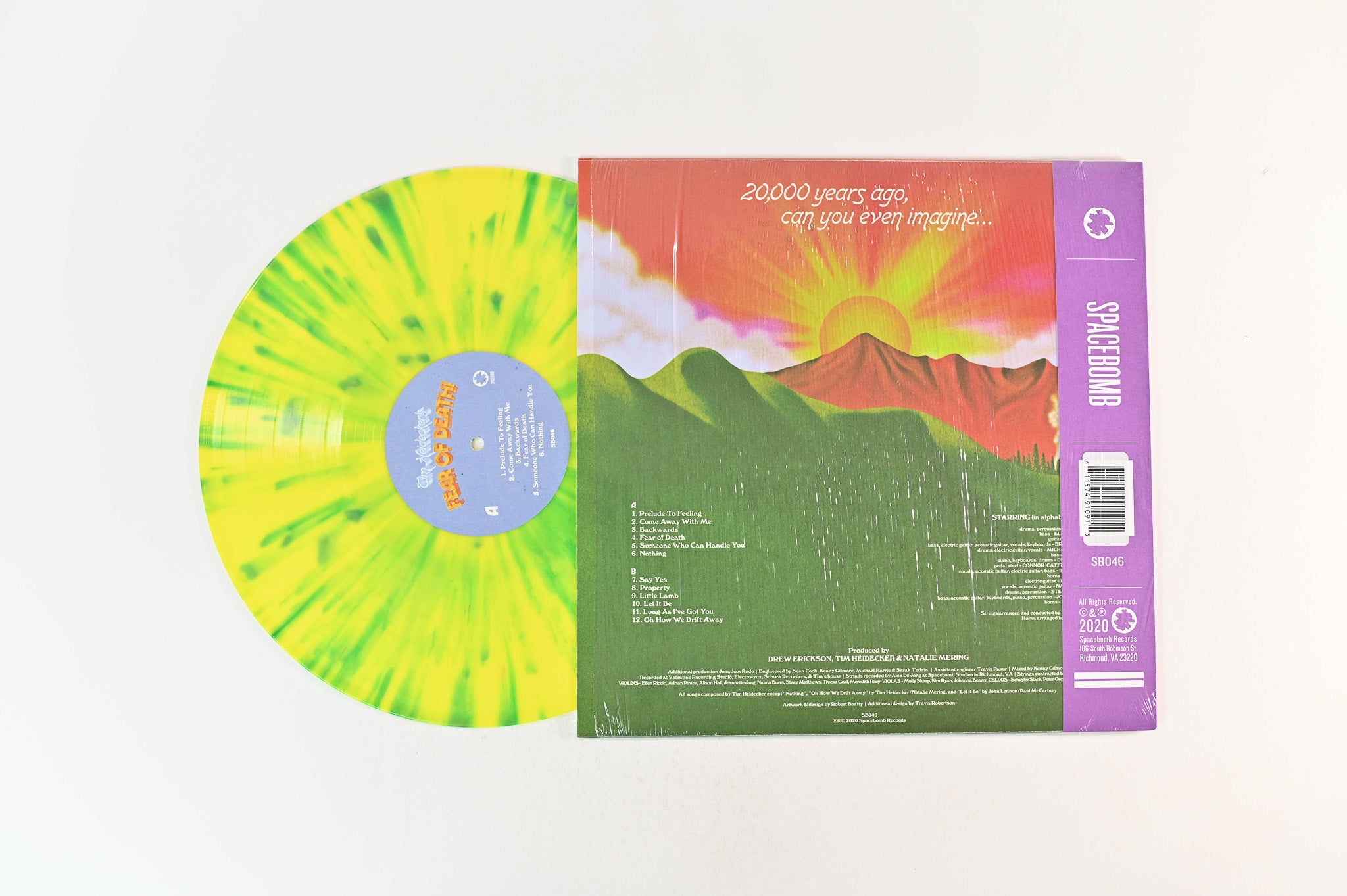 Tim Heidecker - Fear Of Death on Spacebomb Ltd Yellow & Green Splatter