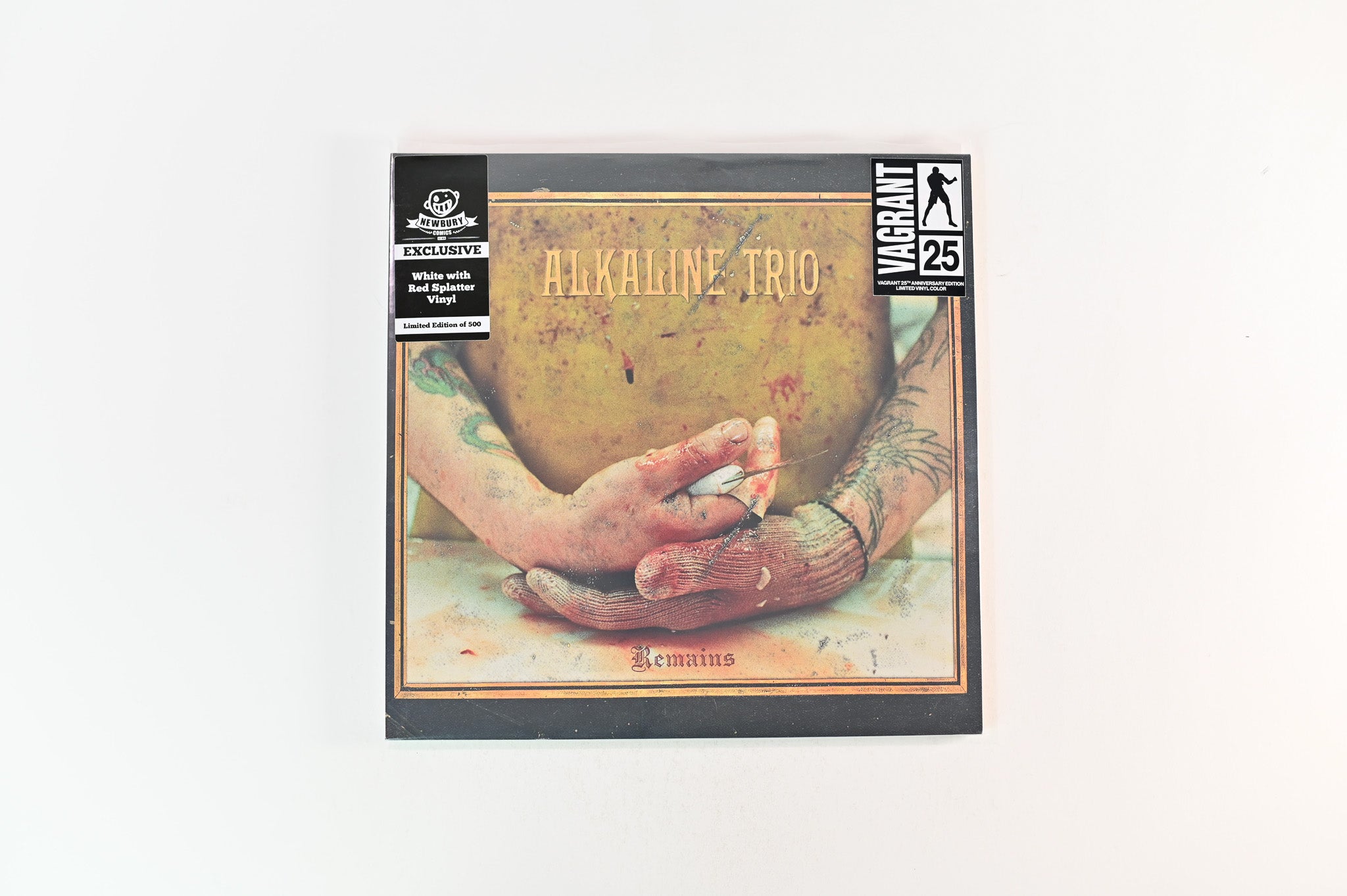 Alkaline Trio - Remains on Vagrant Ltd White with Red Splatter Reissue