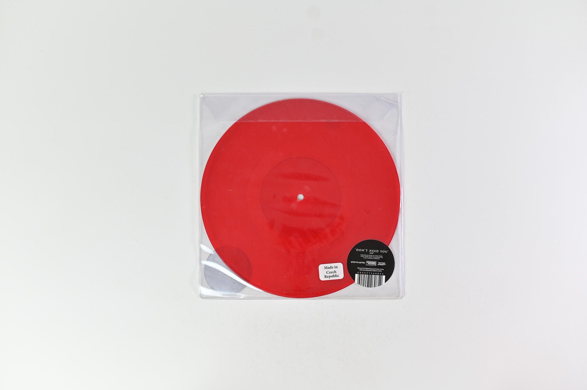 Bullet For My Valentine - Don't Need You on Spinefarm Records - 10" Red Vinyl